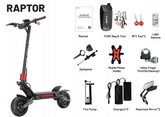 Raptor Dual 250W Motor Electric Scooter – 60V, 11" Foldable Design